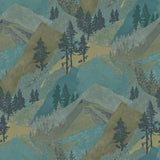 Brewster Home Fashions Range Green Mountains Wallpaper