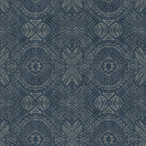 Brewster Home Fashions Java Navy Medallion Wallpaper