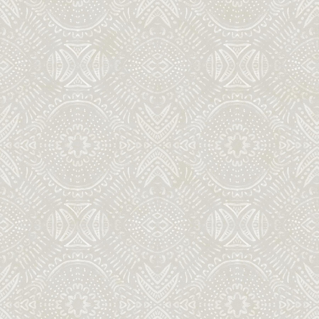 Brewster Home Fashions Java Medallion Light Grey Wallpaper