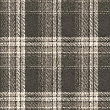 Brewster Home Fashions Saranac Flannel Dark Brown Wallpaper