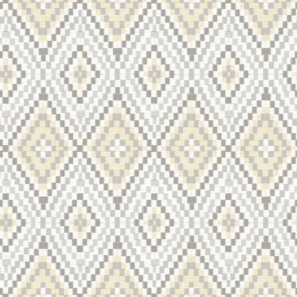 Brewster Home Fashions Ganado Beige Geometric Ikat Wallpaper