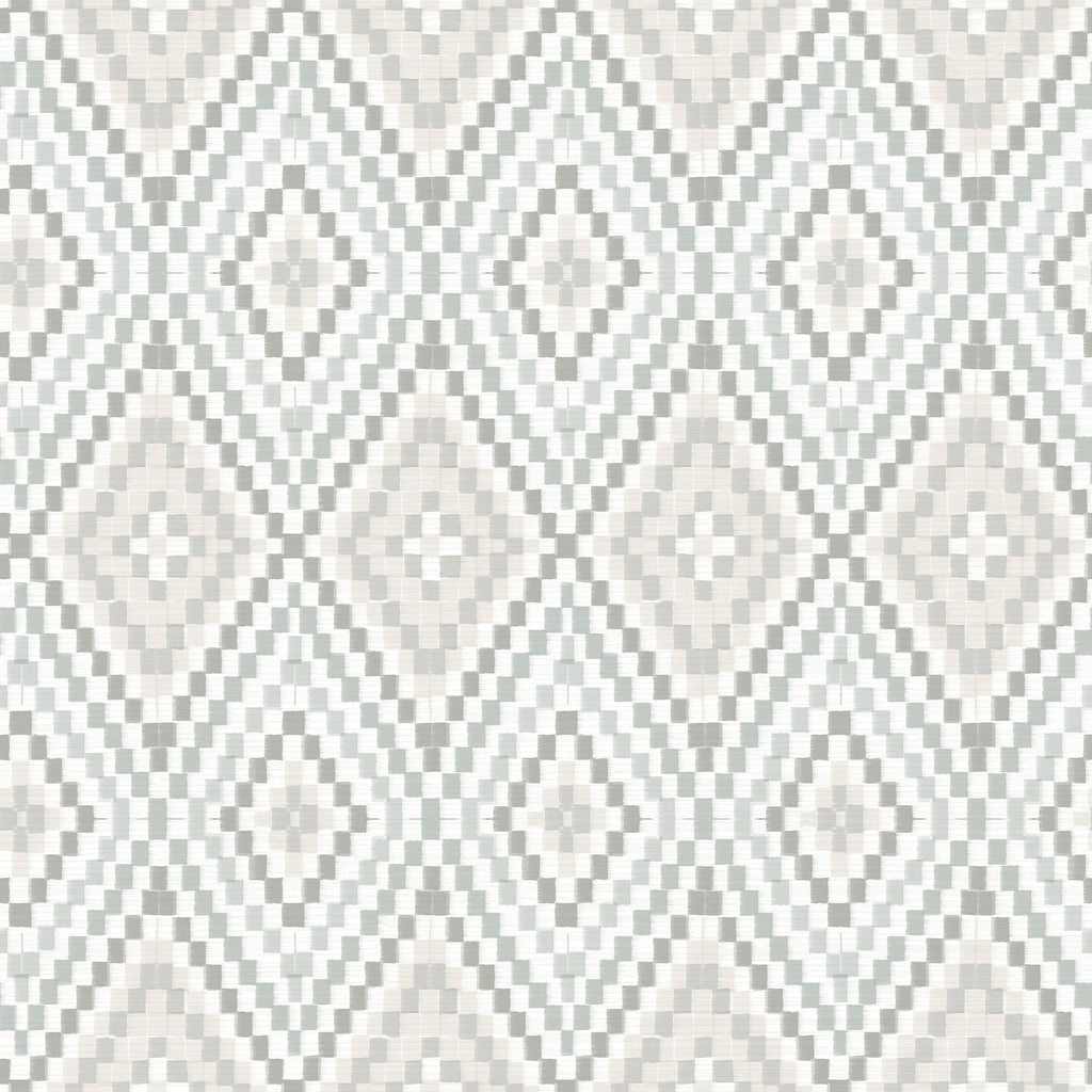 Brewster Home Fashions Ganado Grey Geometric Ikat Wallpaper