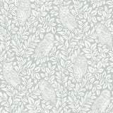 Brewster Home Fashions Parliament Teal Owl Wallpaper