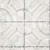Brewster Home Fashions Susanna Off-White Vintage Tin Tile Wallpaper