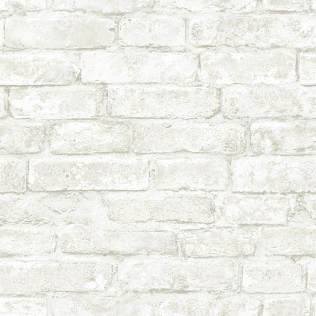 Brewster Home Fashions Arlington Brick Off-White Wallpaper