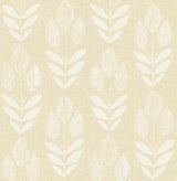 Brewster Home Fashions Garland Block Tulip Wheat Wallpaper