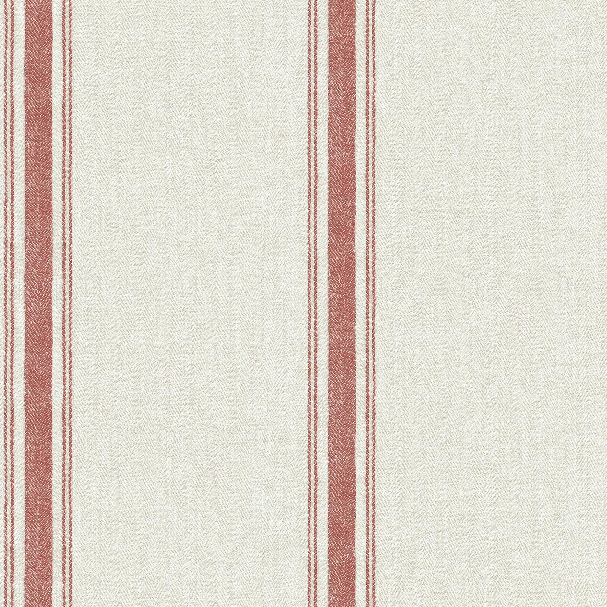 Brewster Home Fashions Linette Burnt Sienna Fabric Stripe Wallpaper