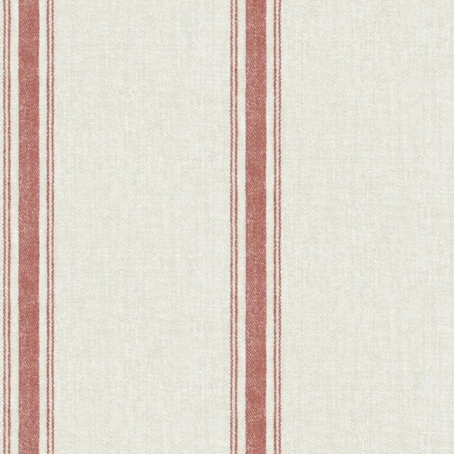 Brewster Home Fashions Linette Burnt Sienna Fabric Stripe Wallpaper