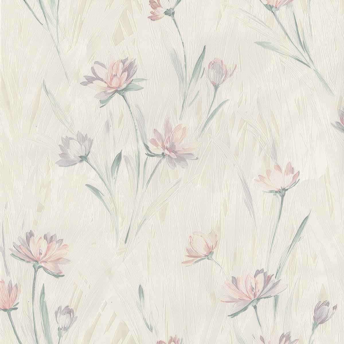 Brewster Home Fashions Gloria Peach Floral Wallpaper