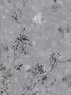 Brewster Home Fashions Misty Charcoal Distressed Dandelion Wallpaper