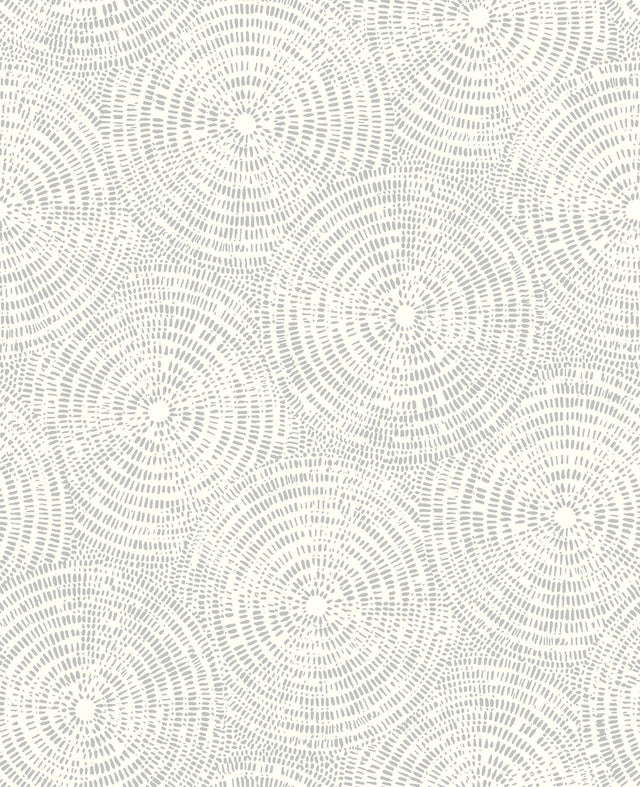 Brewster Home Fashions Vatten Platinum Geometric Wallpaper