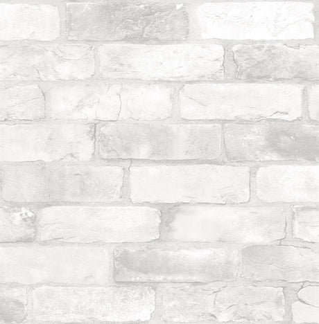 Brewster Home Fashions Cody Light Grey Reclaimed Bricks Wallpaper