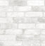Brewster Home Fashions Cody Light Grey Reclaimed Bricks Wallpaper