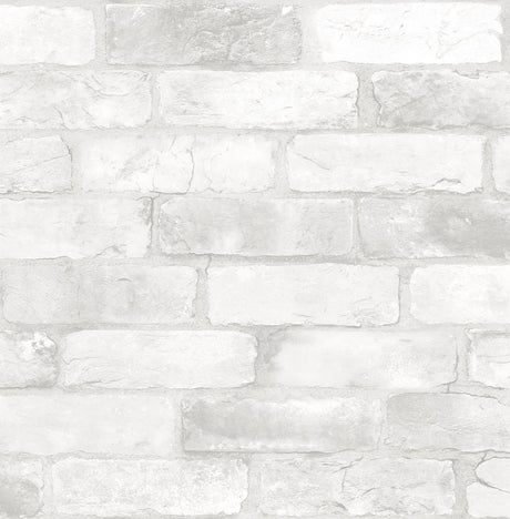 Brewster Home Fashions Cody Reclaimed Bricks Light Grey Wallpaper