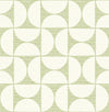 Brewster Home Fashions Deedee Green Geometric Faux Grasscloth Wallpaper