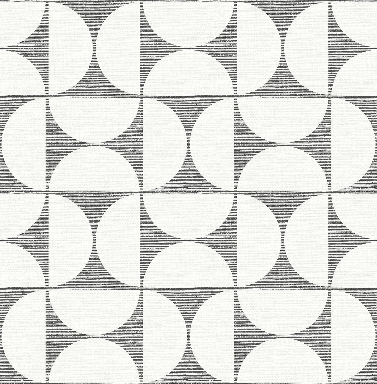 Brewster Home Fashions Deedee Black Geometric Faux Grasscloth Wallpaper