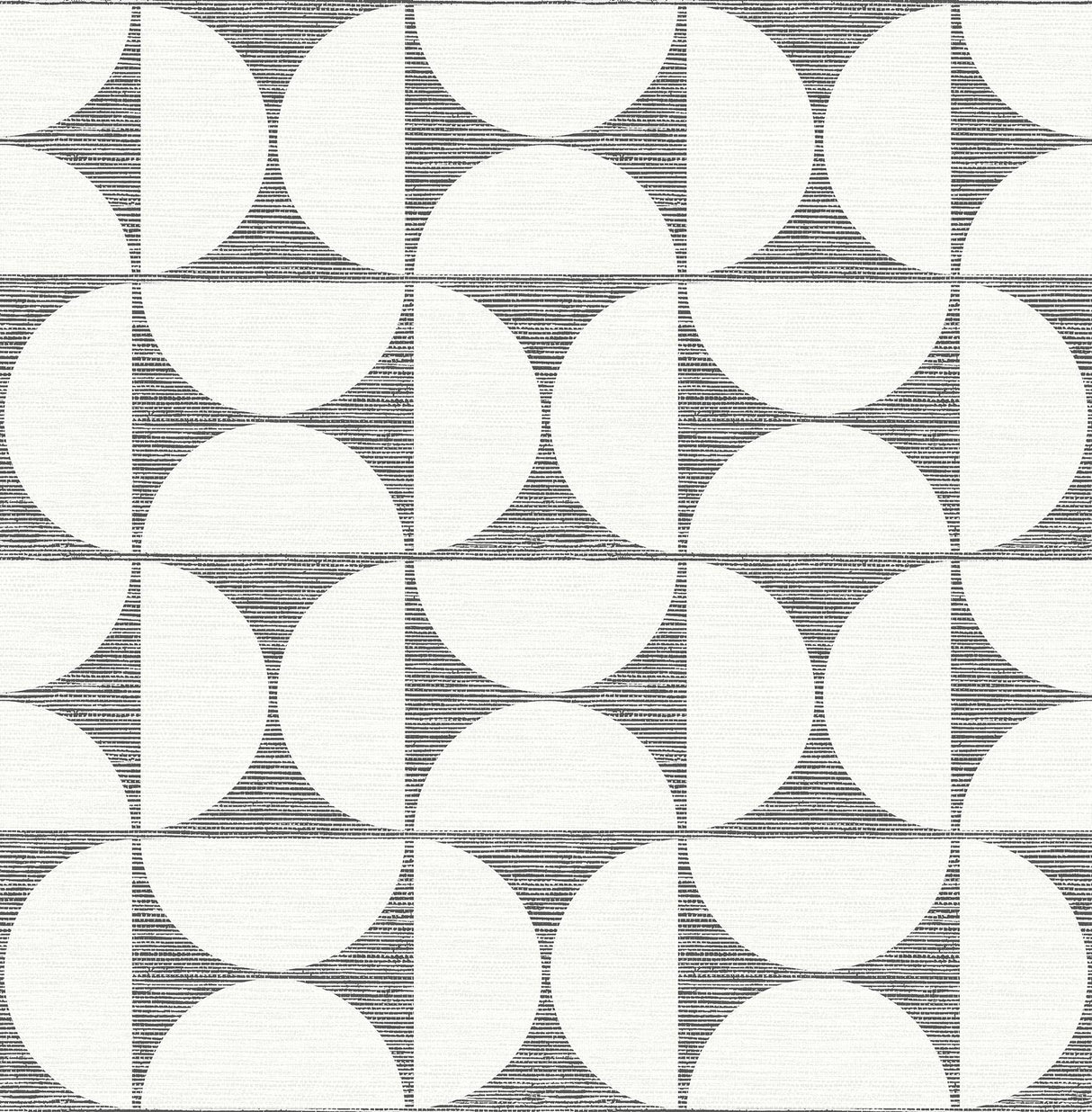 Brewster Home Fashions Deedee Geometric Faux Grasscloth Black Wallpaper