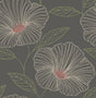 Brewster Home Fashions Mythic Brown Floral Wallpaper