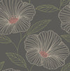 Brewster Home Fashions Mythic Brown Floral Wallpaper