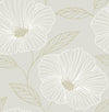 Brewster Home Fashions Mythic Light Grey Floral Wallpaper