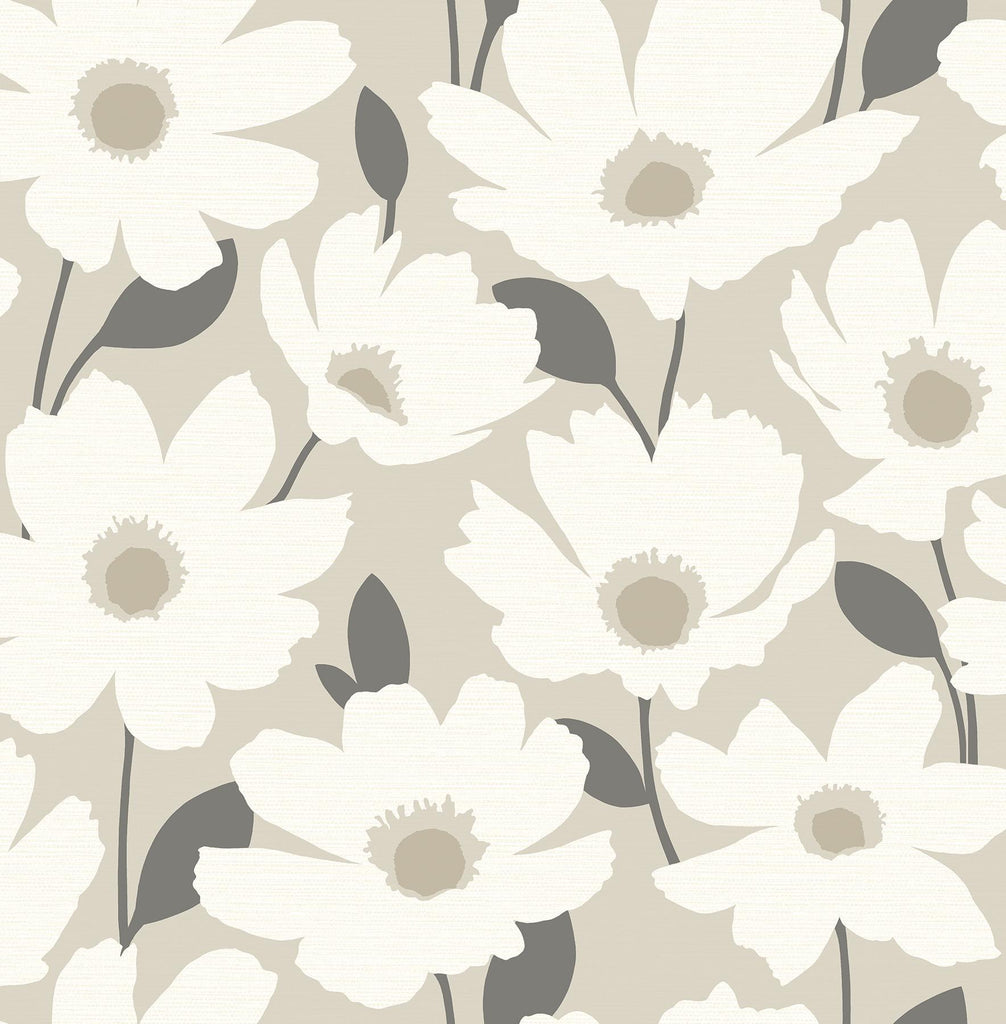 Brewster Home Fashions Astera Beige Floral Wallpaper