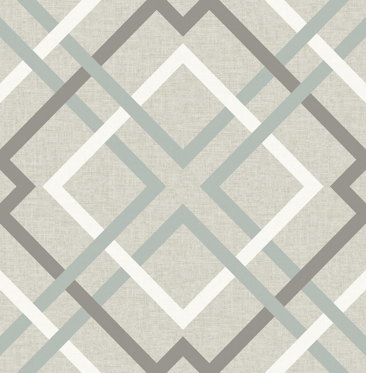Brewster Home Fashions Saltire Taupe Geometric Wallpaper