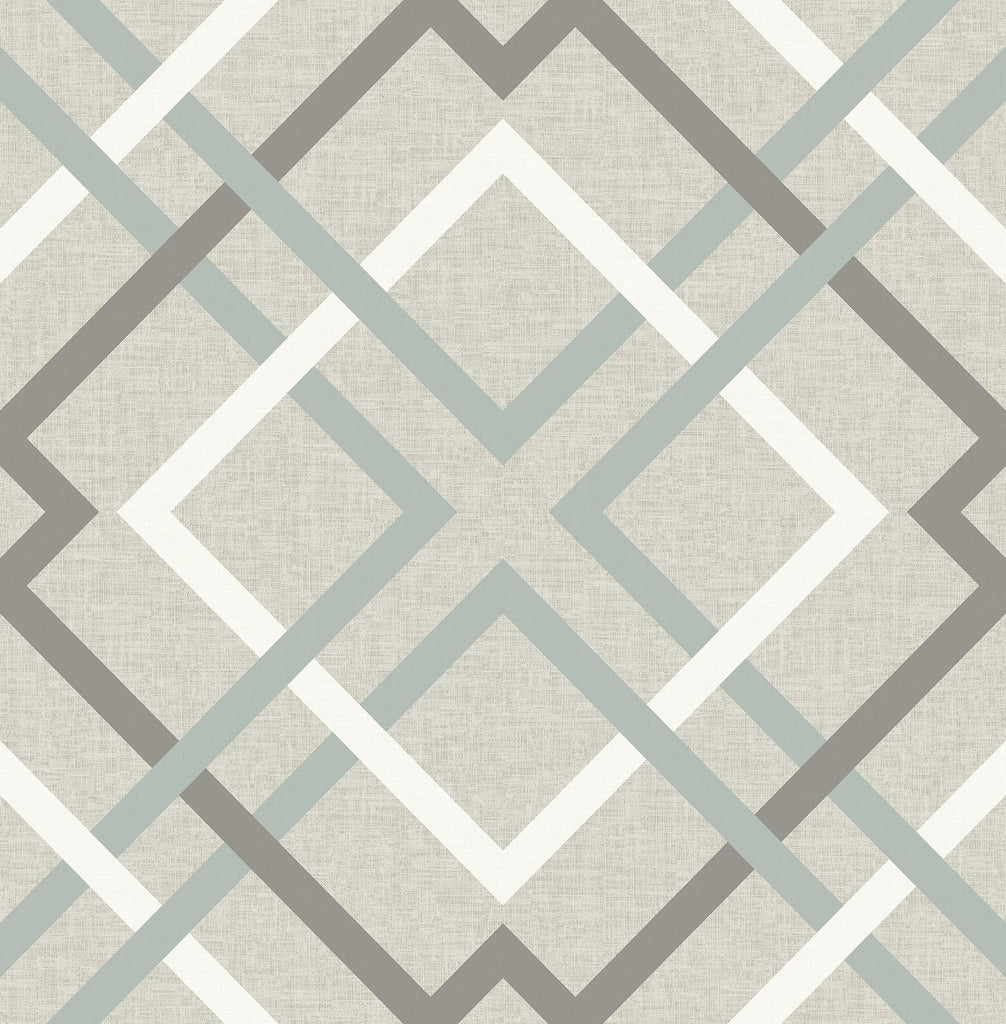 Brewster Home Fashions Saltire Taupe Geometric Wallpaper