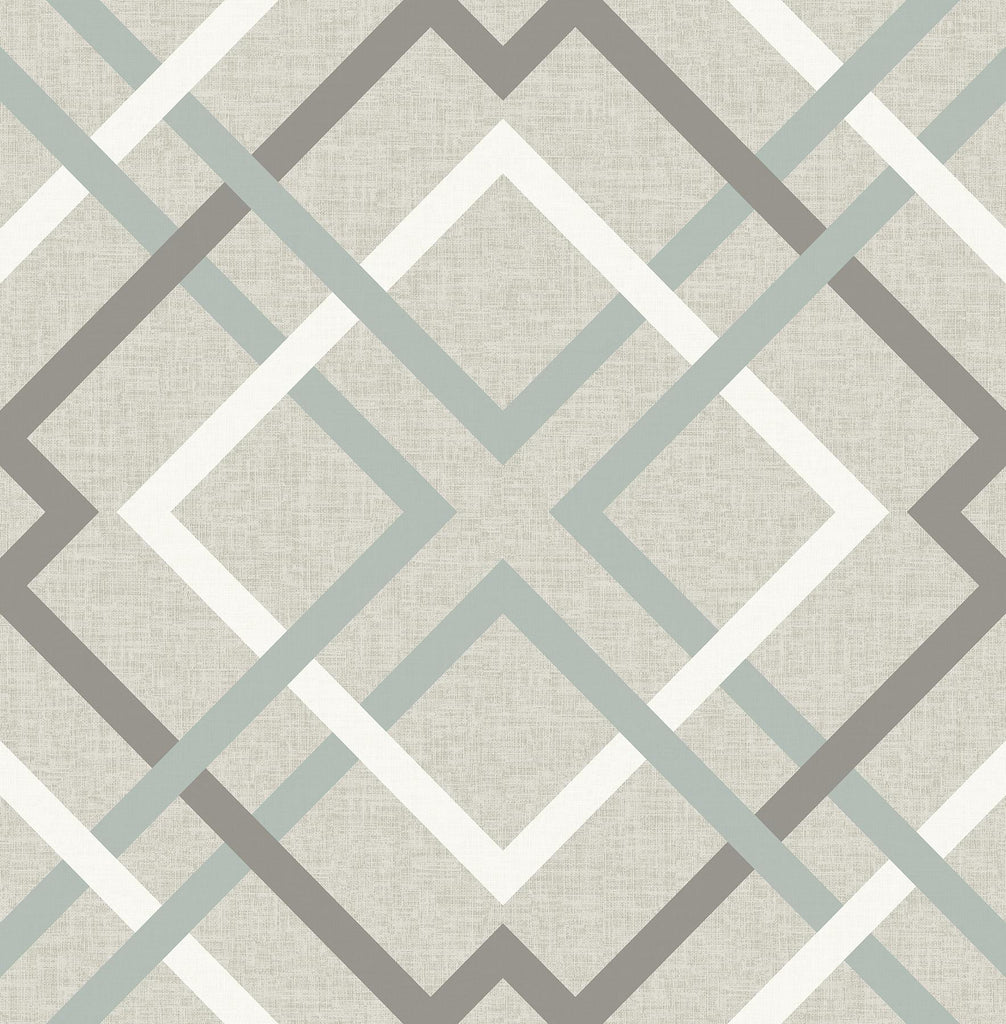 Brewster Home Fashions Saltire Geometric Taupe Wallpaper
