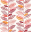 Brewster Home Fashions Nyssa Coral Leaves Wallpaper