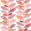 Brewster Home Fashions Nyssa Coral Leaves Wallpaper
