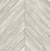 Brewster Home Fashions Parisian Dove Chevron Wood Wallpaper