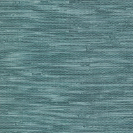 Brewster Home Fashions Fiber Teal Faux Grasscloth Wallpaper