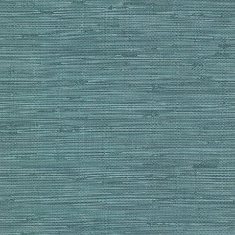 Brewster Home Fashions Fiber Faux Grasscloth Teal Wallpaper