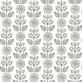 Brewster Home Fashions Dolly Folk Floral Dark Brown Wallpaper
