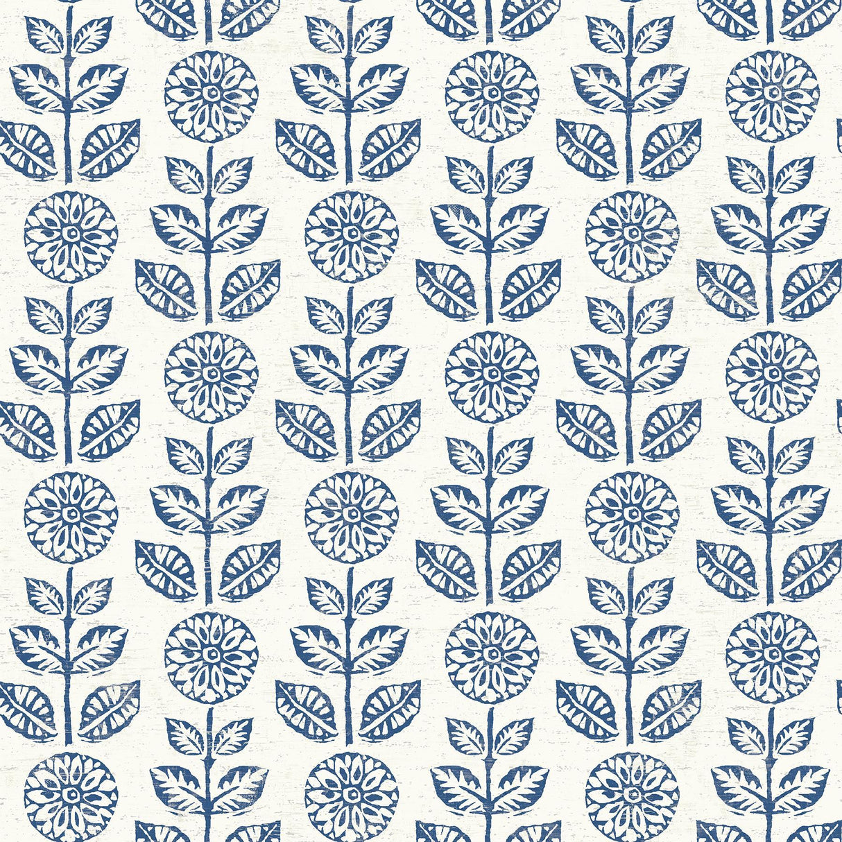 Brewster Home Fashions Dolly Navy Folk Floral Wallpaper