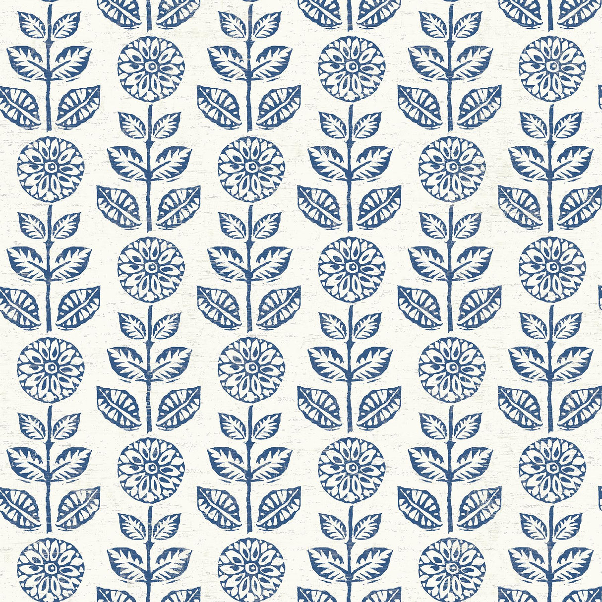 Brewster Home Fashions Dolly Folk Floral Navy Wallpaper