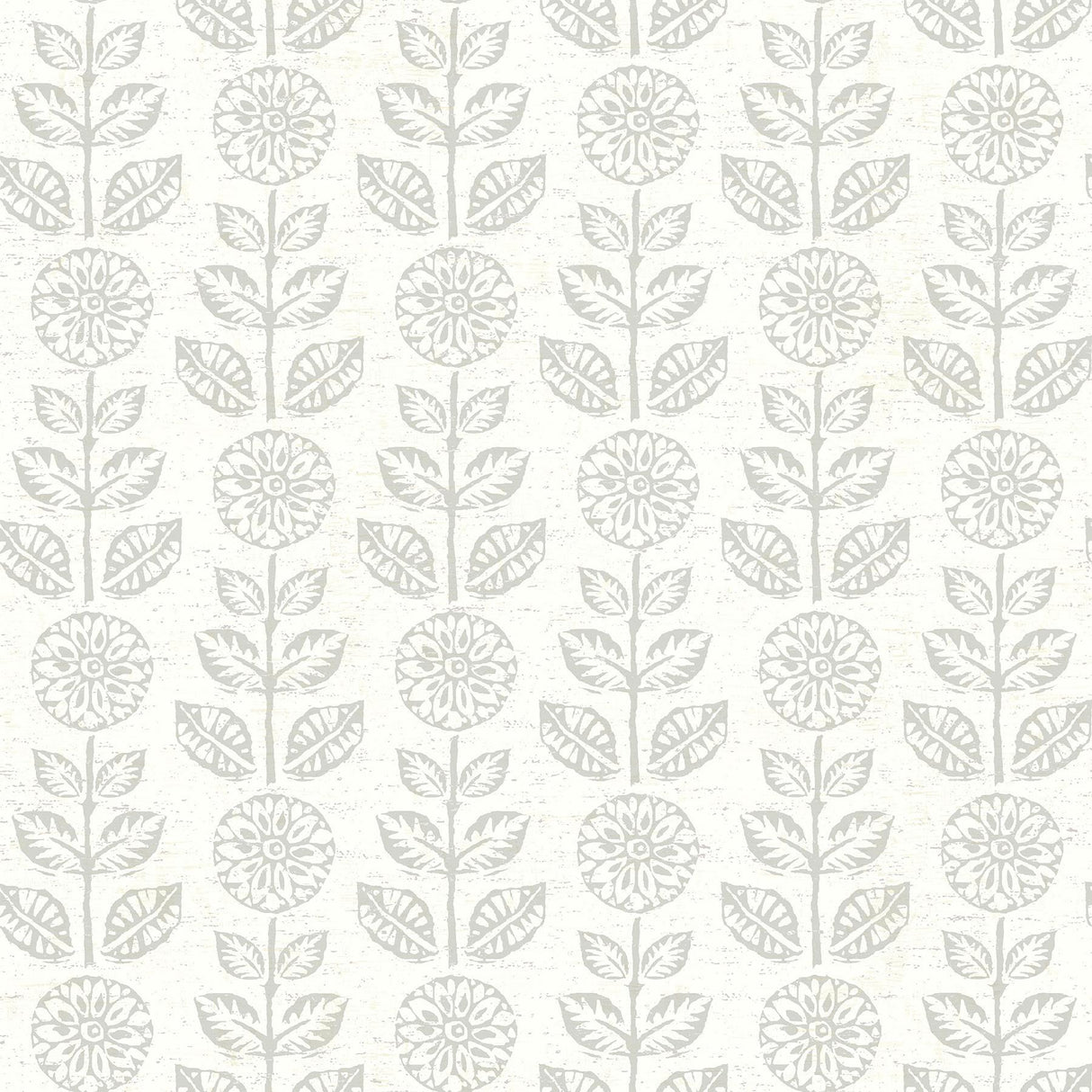 Brewster Home Fashions Dolly Taupe Folk Floral Wallpaper