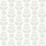 Brewster Home Fashions Dolly Folk Floral Taupe Wallpaper