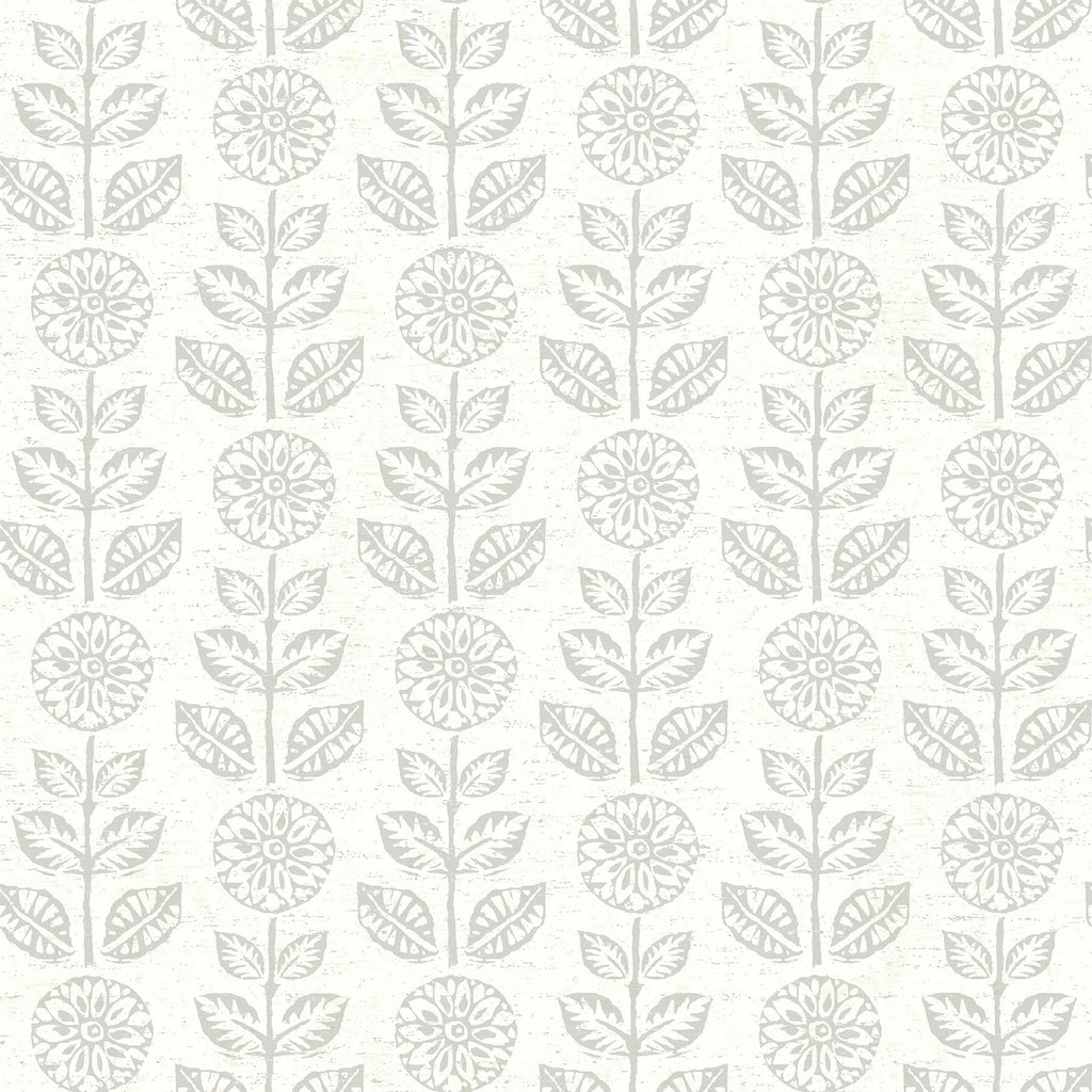 Brewster Home Fashions Dolly Folk Floral Taupe Wallpaper