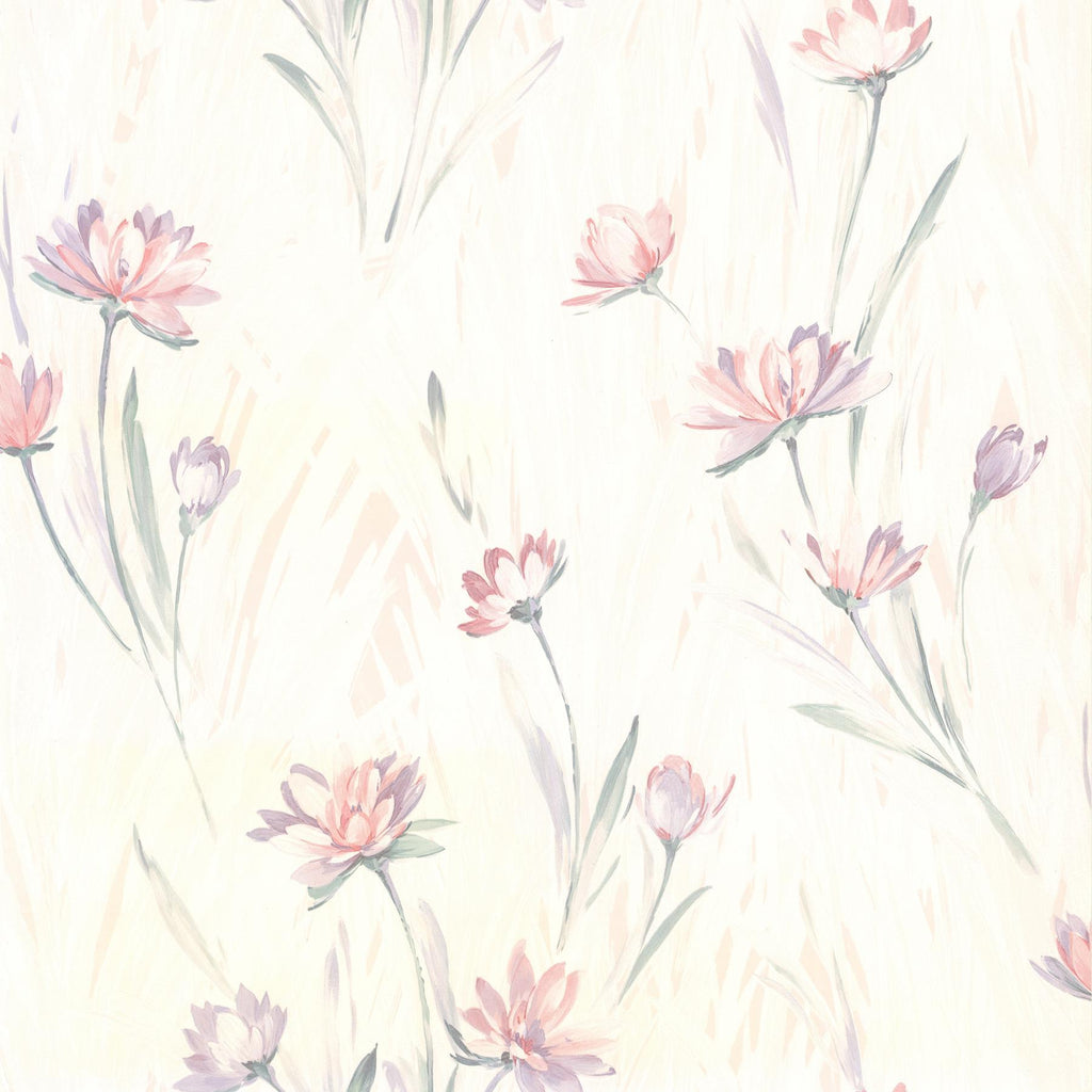 Brewster Home Fashions Gloria Eggshell Floral Wallpaper