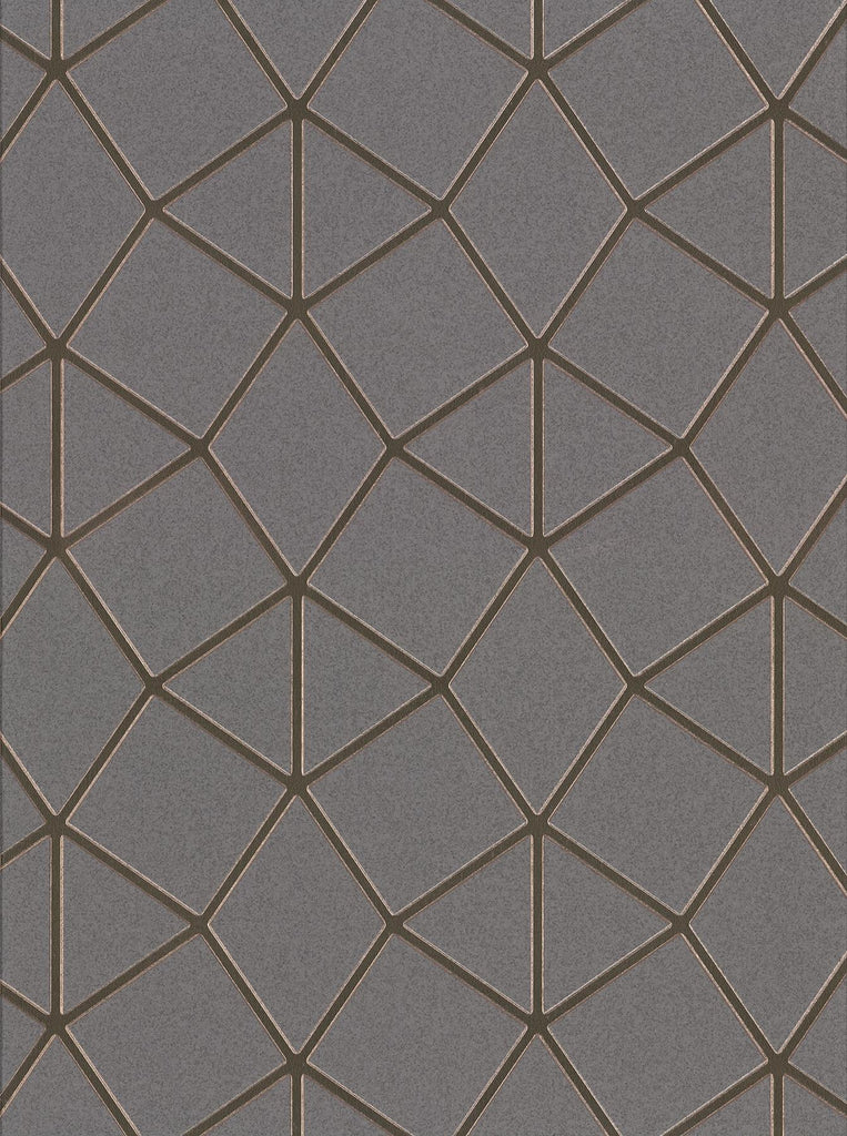 Brewster Home Fashions Albion Taupe Geometric Wallpaper