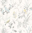 Brewster Home Fashions Imperial Garden Light Grey Botanical Wallpaper