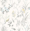 Brewster Home Fashions Imperial Garden Light Grey Botanical Wallpaper