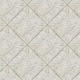 Brewster Home Fashions Brandi Tin Tile Grey Wallpaper