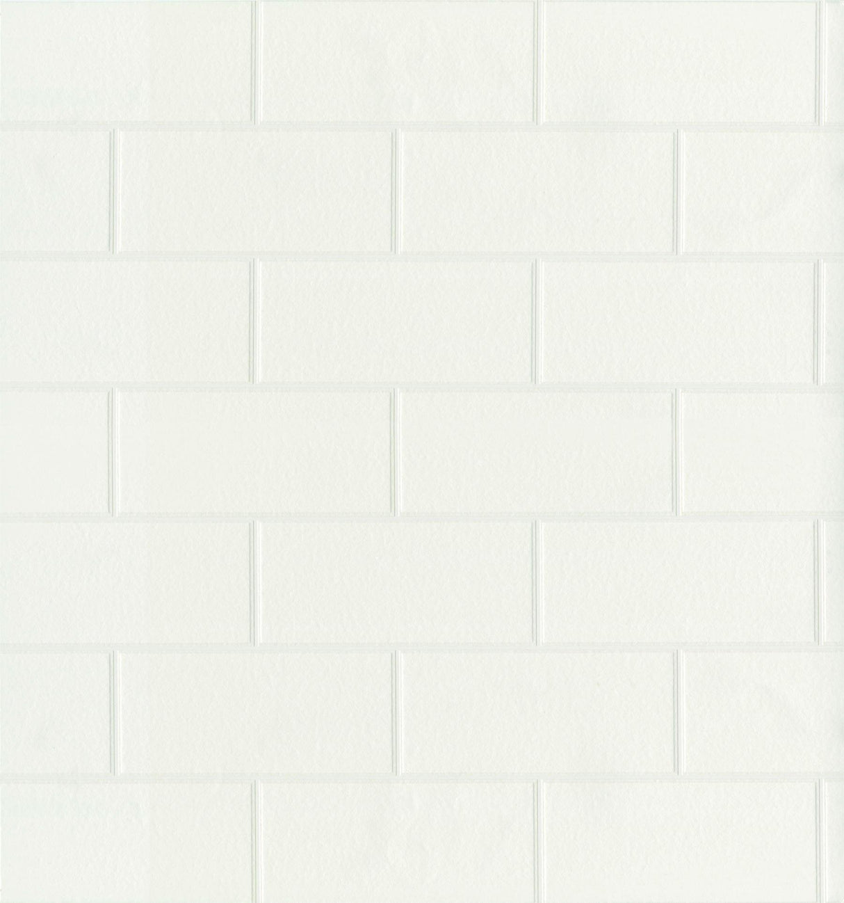 Brewster Home Fashions Bettina White Paintable Subway Tile Wallpaper