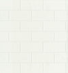 Brewster Home Fashions Bettina White Paintable Subway Tile Wallpaper