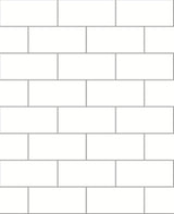 Brewster Home Fashions Easton Off-White Subway Tile Wallpaper