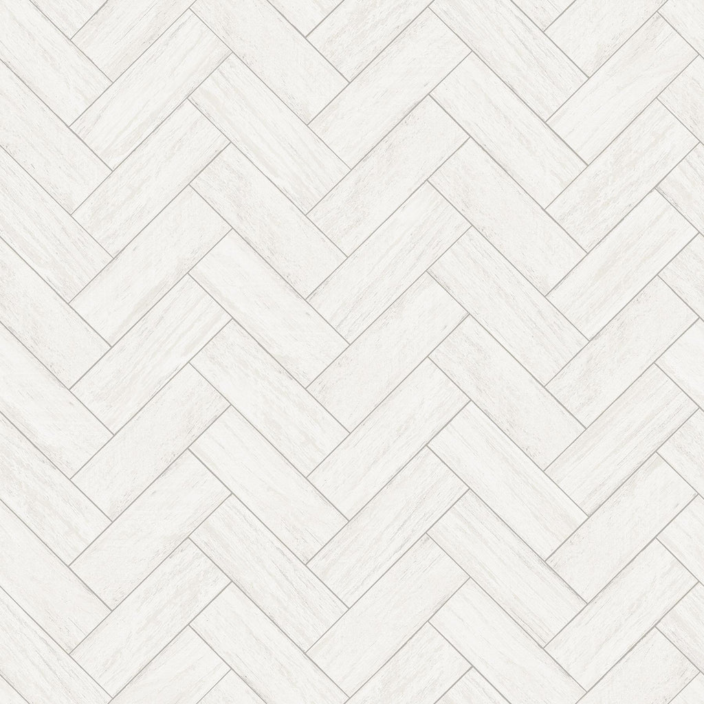 Brewster Home Fashions Kaliko White Wood Herringbone Wallpaper