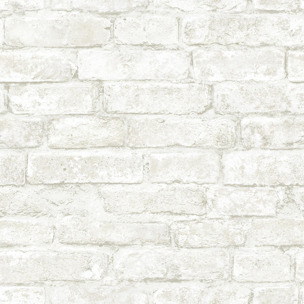 Brewster Home Fashions Arlington White Brick Wallpaper