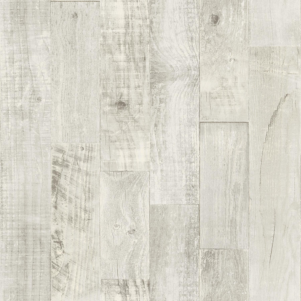 Brewster Home Fashions Chebacco Light Grey Wooden Planks Wallpaper